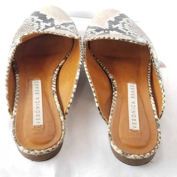 Veronica Beard python embossed leather mules - Picture 12 of 16